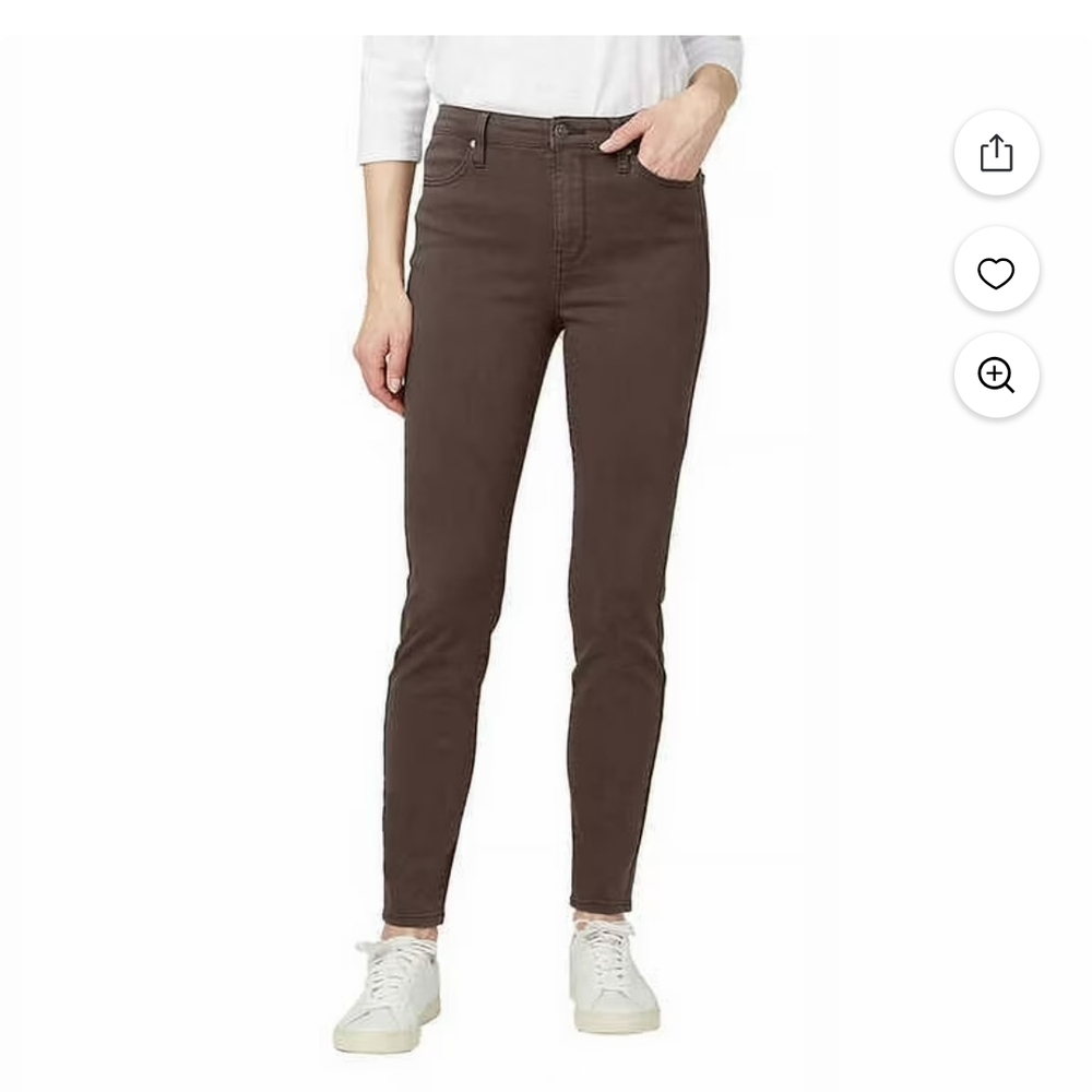 Buffalo Ladies' Size 18, Tencel Blend High Rise‎ Soft Stretch Skinny Pant, Brown